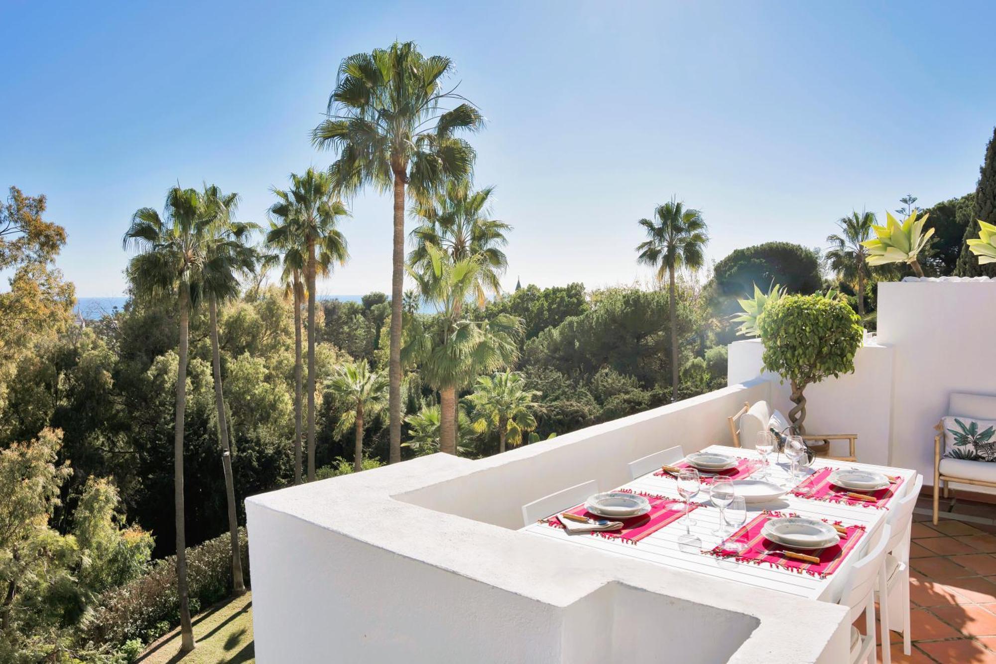 Luxury Penthouse With Sea Views In Marbella Golden Mile, Puente Romano Area Exterior foto